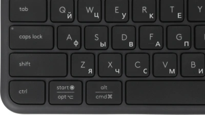 Клавиатура Logitech K950 черный USB беспроводная BT/Radio slim (920-012434)