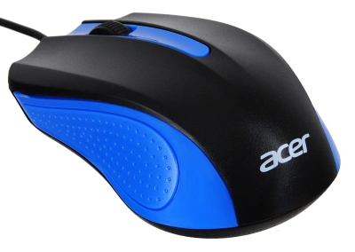 Мышь Acer OMW011 черный/синий оптическая 1200dpi USB 3but (ZL.MCEEE.002)