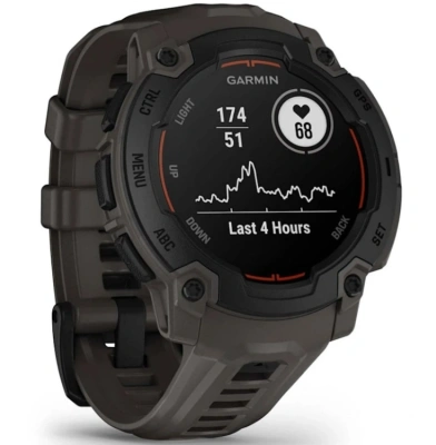 Смарт-часы Garmin Instinct E 45мм 1.4" AMOLED корп.серый рем.серый разм.брасл.:132-213 мм (010-02933-00)