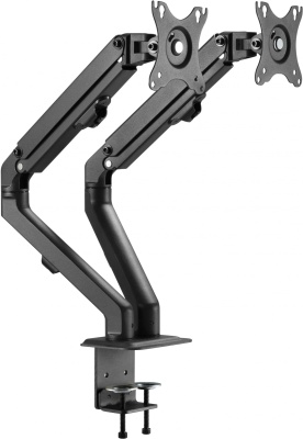 Кронштейн для мониторов Ultramounts UM729 черный 17"-27" макс.7кг крепление к столешнице поворот и наклон