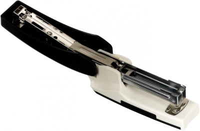 Степлер ручной Kw-Trio 055G9BLACK 24/6 26/6 (20листов) снижение усилия черный/белый 100скоб металл коробка