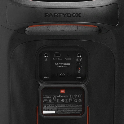 Минисистема Hi-Fi JBL Partybox Stage 320 черный 240Вт USB BT