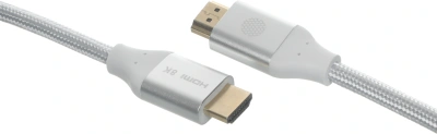 Кабель аудио-видео Cactus CS-HDMI.2.1-1.8 HDMI (m)/HDMI (m) 1.8м. позолоч.конт. серебристый