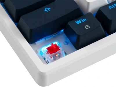 Клавиатура Acer OKR302 механическая белый USB беспроводная BT/Radio for gamer LED (ZL.KBDEE.016) кабель 1.6м