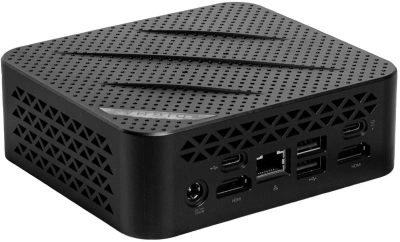 Неттоп Digma Mini Office Cel N4505 (2) 8Gb SSD256Gb UHDG 750 Windows 11 Pro GbitEth WiFi BT 45W черный (RUS) (DPCN-8CXW02)