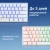 Клавиатура Оклик K763W механическая белый USB беспроводная BT/Radio Multimedia for gamer LED (1920562) кабель 1.5м Клавиатура Оклик K763W механическая белый USB беспроводная BT/Radio Multimedia for gamer LED (1920562) кабель 1.5м