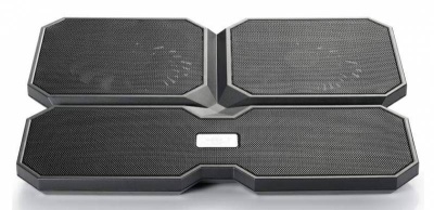 Подставка для ноутбука Deepcool Multi Core X6 (DP-N422-MCX6) 15.6" 380x295x24мм 30.9дБ 2xUSB 4x 900г черный