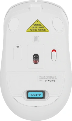 Мышь A4Tech Fstyler FG15CS Air2 белый оптическая 1200dpi silent беспров. USB для ноутбука 3but