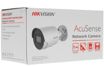 Камера видеонаблюдения IP Hikvision DS-2CD2023G2-IU(4MM)(D) 4-4мм цв. корп.:белый