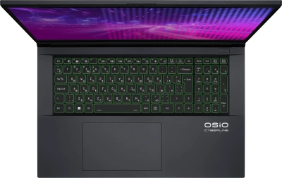 Ноутбук Osio CyberLine C170i-002 Core i5 12600H 16Gb SSD512Gb NVIDIA GeForce RTX4050 6Gb 17.3" IPS FHD (1920x1080) без ОС dk.grey WiFi BT Cam 3410mAh