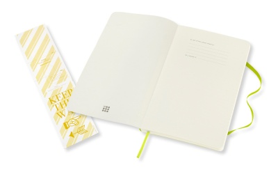 Блокнот Moleskine CLASSIC SOFT QP616C2 Large 130х210мм 192стр. линейка мягкая обложка лайм