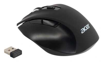 Мышь Acer OMR140 черный оптическая 1600dpi беспров. USB 6but (ZL.MCEEE.00G)