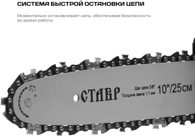 Цепная пила Ставр ПЦА-25/20 аккум. дл.шины:10" (25cm) (СТ25-20ПЦА)