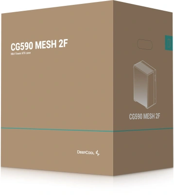 Корпус Deepcool CG590 MESH 2F черный без БП ATX 11x120mm 2xUSB3.0 audio bott PSU