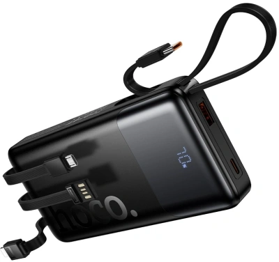 Мобильный аккумулятор Hoco J156 Founder 10000mAh QC3.0/PD3.0 22.5W 3A черный (62277)