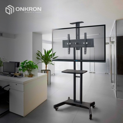 Стойка для телевизора Onkron TS1551 черный 40"-70" макс.55.5кг напольный мобильный