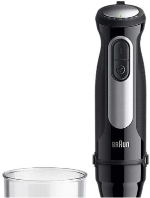 Блендер погружной Braun MultiQuick 5 Pro MQ55001MBK 1000Вт черный/серебристый