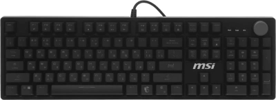 Клавиатура MSI GK320 механическая черный USB Multimedia for gamer LED (S11-04RU259-HH9) кабель 1.6м