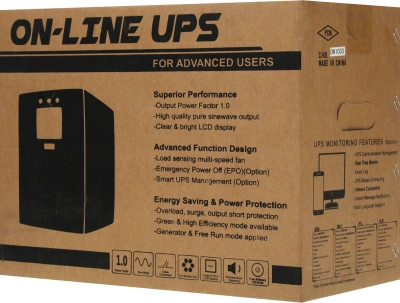 Источник бесперебойного питания Powercom Macan MAC-1000 1000Вт 1000ВА черный