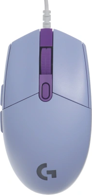 Мышь Logitech G102 LightSync сиреневый оптическая 8000dpi USB 6but (910-005857)