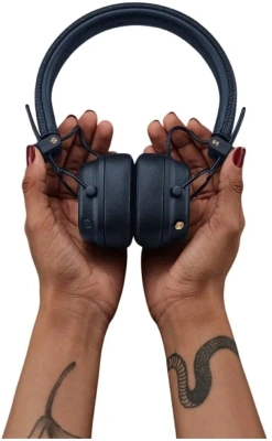 Гарнитура накладные Marshall Major V синий беспроводные bluetooth оголовье (MAJOR V MIDNIGHT BLUE)