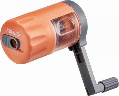 Точилка для карандашей механическая Kw-Trio 03420ORANGE 1 отверстие металл/пластик оранжевый пл.бокс