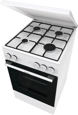 Плита Газовая Gorenje GG5A14WJ белый (металлическая крышка) реш.сталь