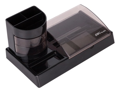 Настольный набор Deli E38254 (16 предметов) пластик черный