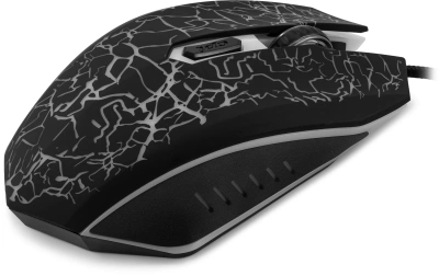 Мышь Оклик 896G черный оптическая 12800dpi USB для ноутбука 5but (1431690)