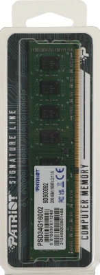 Память DDR3 4GB 1600MHz Patriot PSD34G16002 Signature Line RTL PC3-12800 CL11 DIMM UDIMM 240-pin 1.5В dual rank Ret