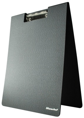 Папка клип-борд Silwerhof 957025 A4 полифом 1.8мм черный