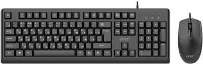 Клавиатура + мышь Acer OCC500 клав:черный мышь:черный USB (ZL.ACC11.00G)