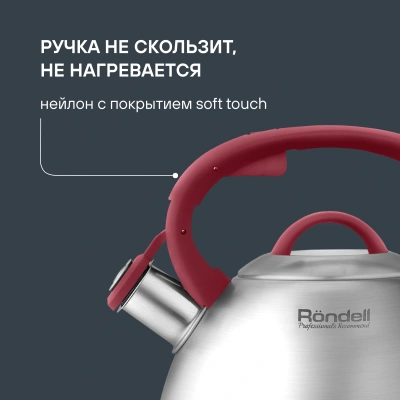 Чайник металлический Rondell Eletto RDS-1825 3л. стальной