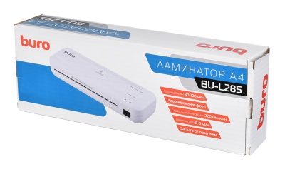 Ламинатор Buro BU-L285 белый (OL285) A4 (80-100мкм) 22см/мин (2вал.) лам.фото