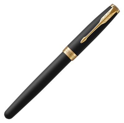 Ручка роллер Parker Sonnet Core T528 (1931518) Matte Black GT F черн. черн. подар.кор.
