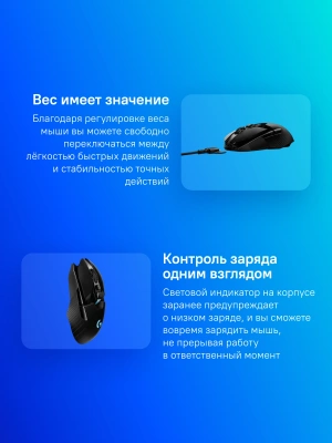 Мышь Logitech G903 LightSpeed Hero черный оптическая 25600dpi беспров. USB 9but (910-005674)