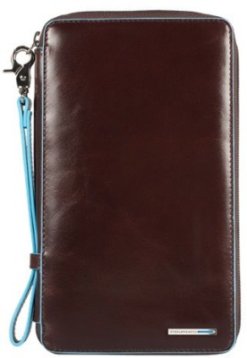Мультипортмоне Piquadro Blue Square PP3246B2/MO коричневый натур.кожа