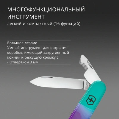 Нож перочинный Victorinox Companion Sydney Style (1.3909.E222) 91мм 16функц. ассорти подар.коробка в комплекте: шнурок на шею