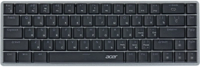 Клавиатура Acer OKW302 механическая серебристый USB Multimedia for gamer для ноутбука LED (ZL.KBDCC.01C) кабель 1.8м