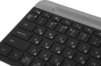 Клавиатура Logitech K580 черный/серебристый USB беспроводная BT/Radio slim Multimedia (920-009208)