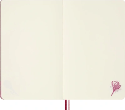 Блокнот Moleskine LIMITED EDITION САКУРА LESU09QP062 Large 130х210мм обложка текстиль 176стр. нелинованный твердая обложка розовый 2026