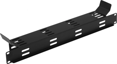 Кабельный органайзер горизонтальный ЦМО ГКО-Л-1-9005 односторонний пластиковый канал 2U шир.:19" глуб.:67.6мм