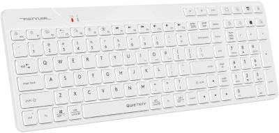 Клавиатура A4Tech FBK27C AS белый USB беспроводная BT/Radio slim Multimedia