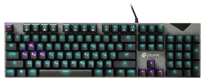 Клавиатура Оклик 935G RAGNAR механическая черный USB Multimedia for gamer LED (подставка для запястий) (1460068) кабель 1.2м