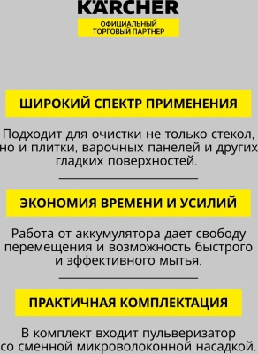 Очиститель Karcher WV 2 Black Edition