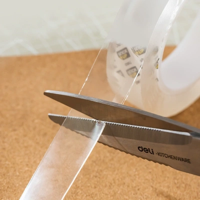 Клейкая лента универсальная двусторонняя Deli EA503 прозрачная шир.24мм дл.1м