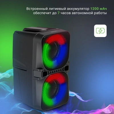 Колонка порт. Digma D-PS1505 черный 20W 2.0 BT 10м 1200mAh (SP1505B)