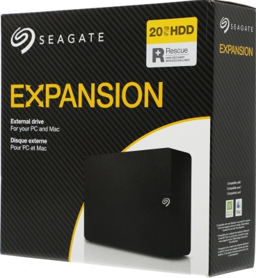 Жесткий диск Seagate USB3.0 20TB STKP20000400 Expansion 3.5" черный
