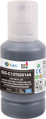 Чернила G&G GG-C13T03V14A 101BK черный пигментный127мл для Epson L4150/L4160/L6160/L6170