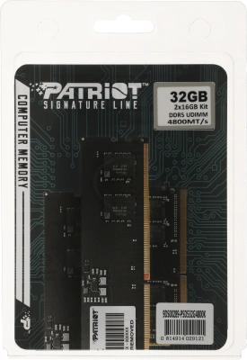 Память DDR5 2x16GB 4800MHz Patriot PSD532G4800K Signature RTL Gaming PC5-38400 CL40 DIMM UDIMM 288-pin 1.1В Ret